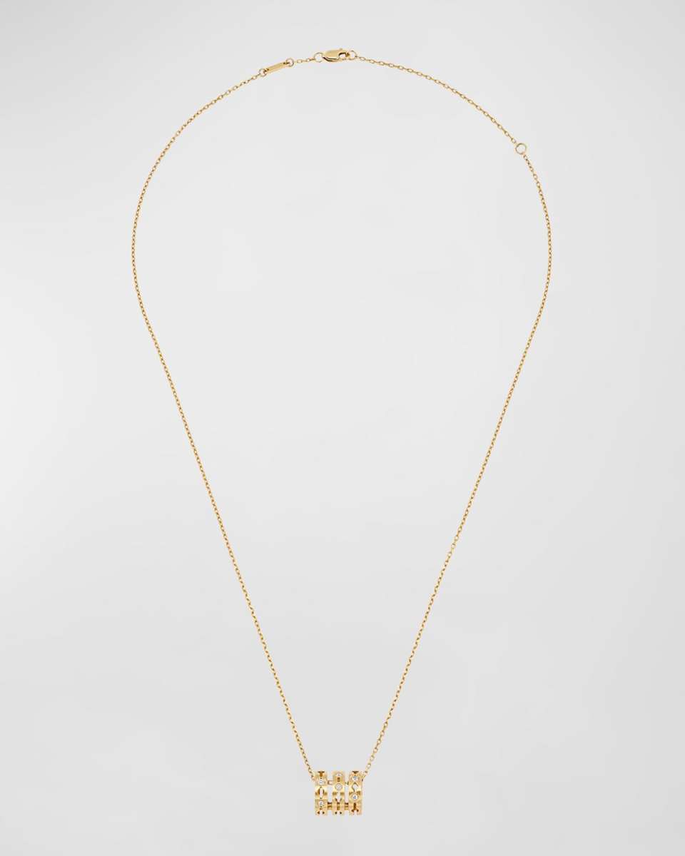 Pulse Pendant Necklace with Diamonds